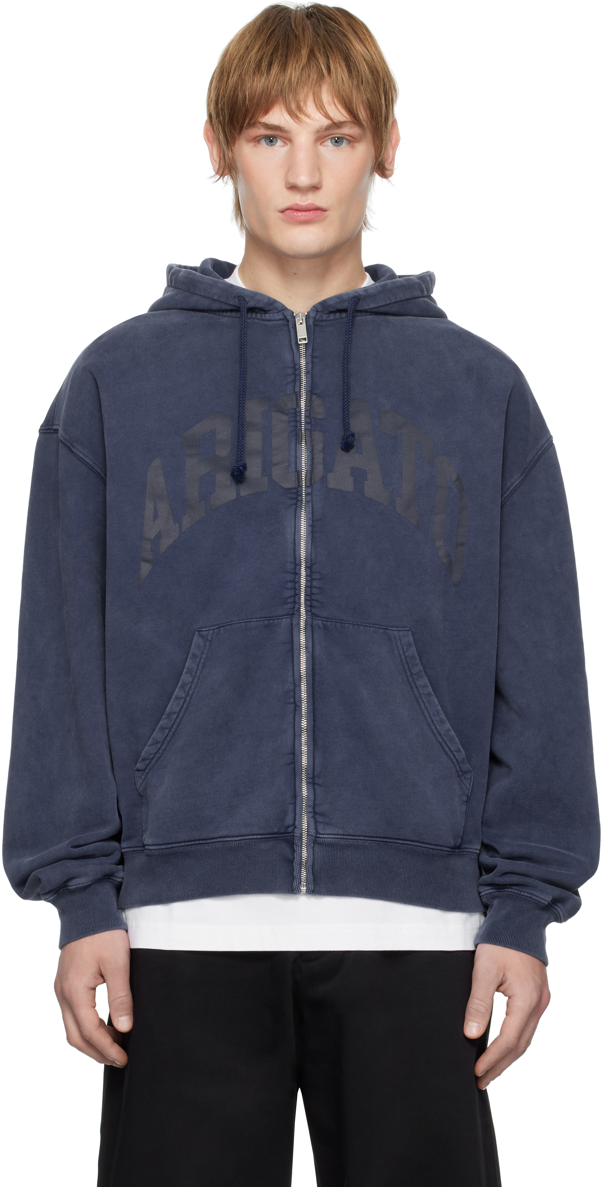 【関税込み】Axel Arigato ネイビー Link ジップアップフーディ