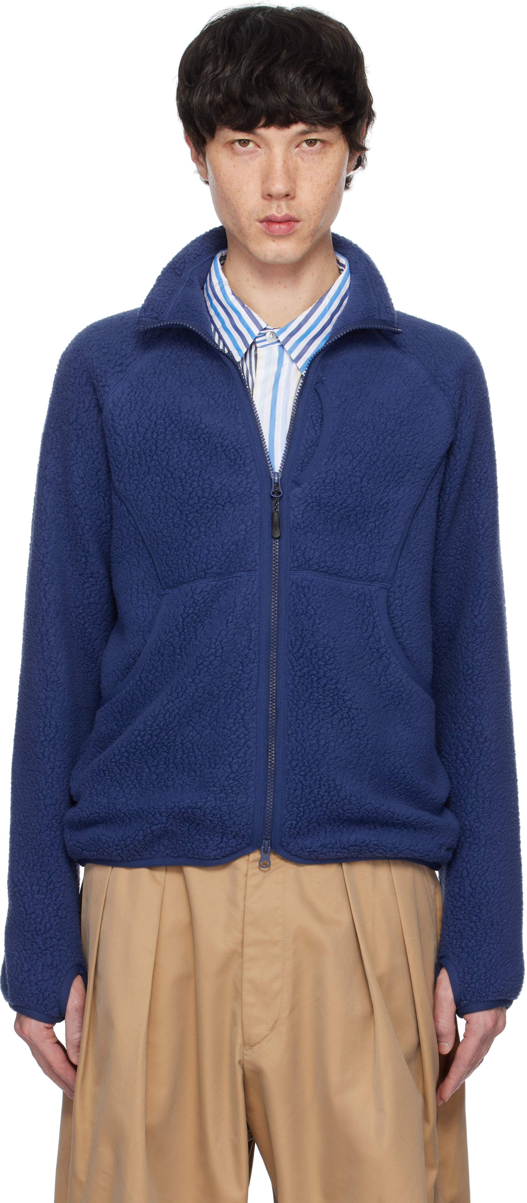 【関税込み】Snow Peak ブルー Thermal ボア フリースジャケット