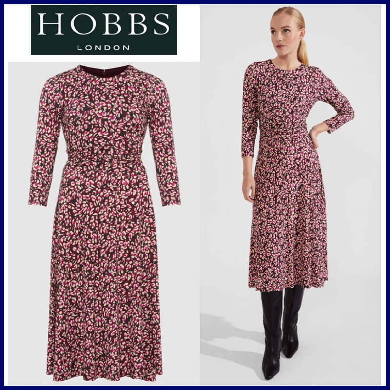 トレンド感♪【HOBBS】柔らかジャージーワンピース◇着心地抜群