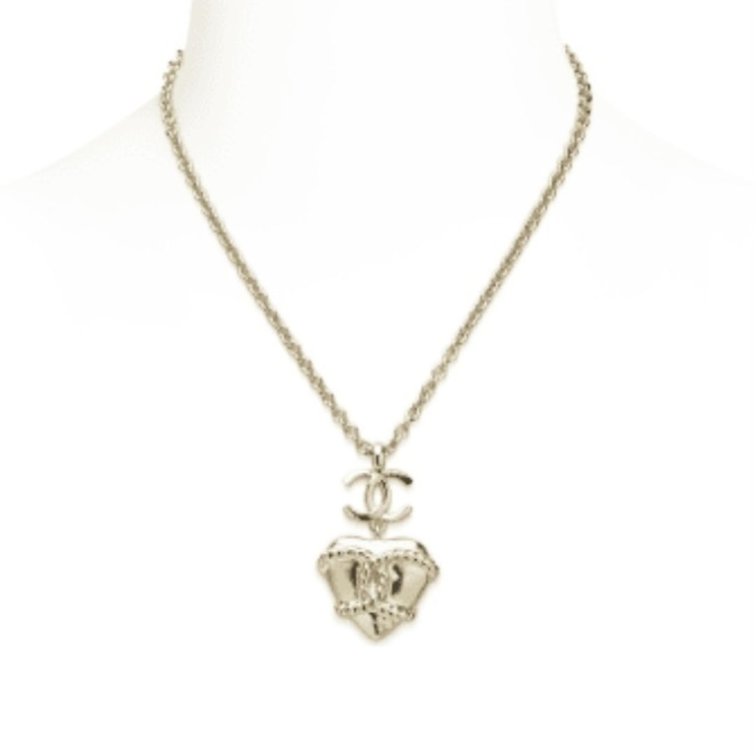 《25C》CHANEL ネックレス ハートチャーム