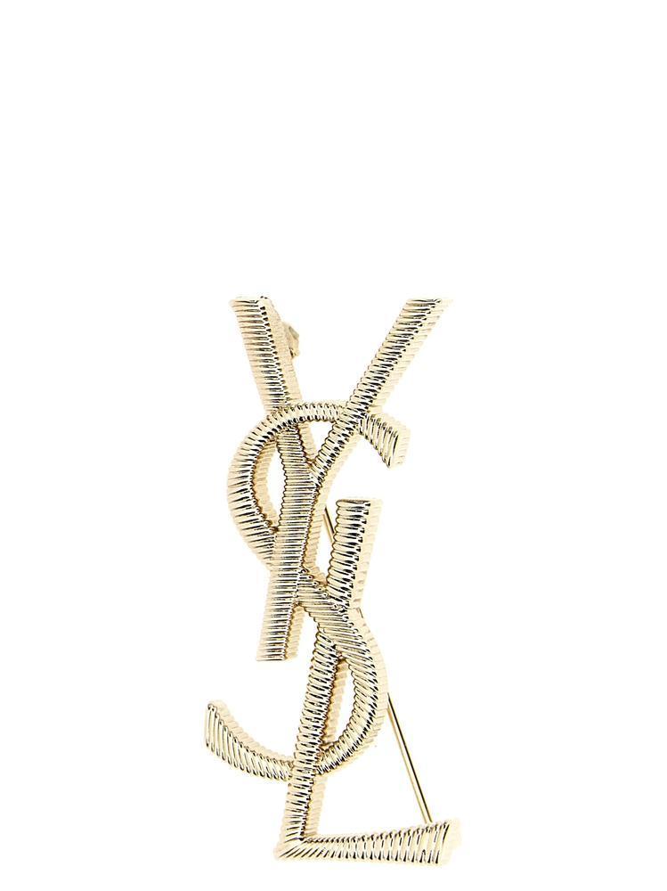 【送料無料】SAINT LAURENT サンローラン ブローチ カサンドラ