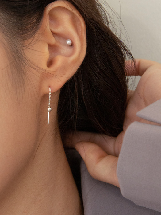 ◇Primaute◇ [SILVER925]DOT drop EARRING