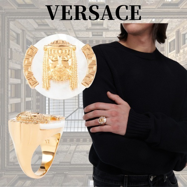 ★関税込み★【VERSACE】ラ マスケラ シグネット リング
