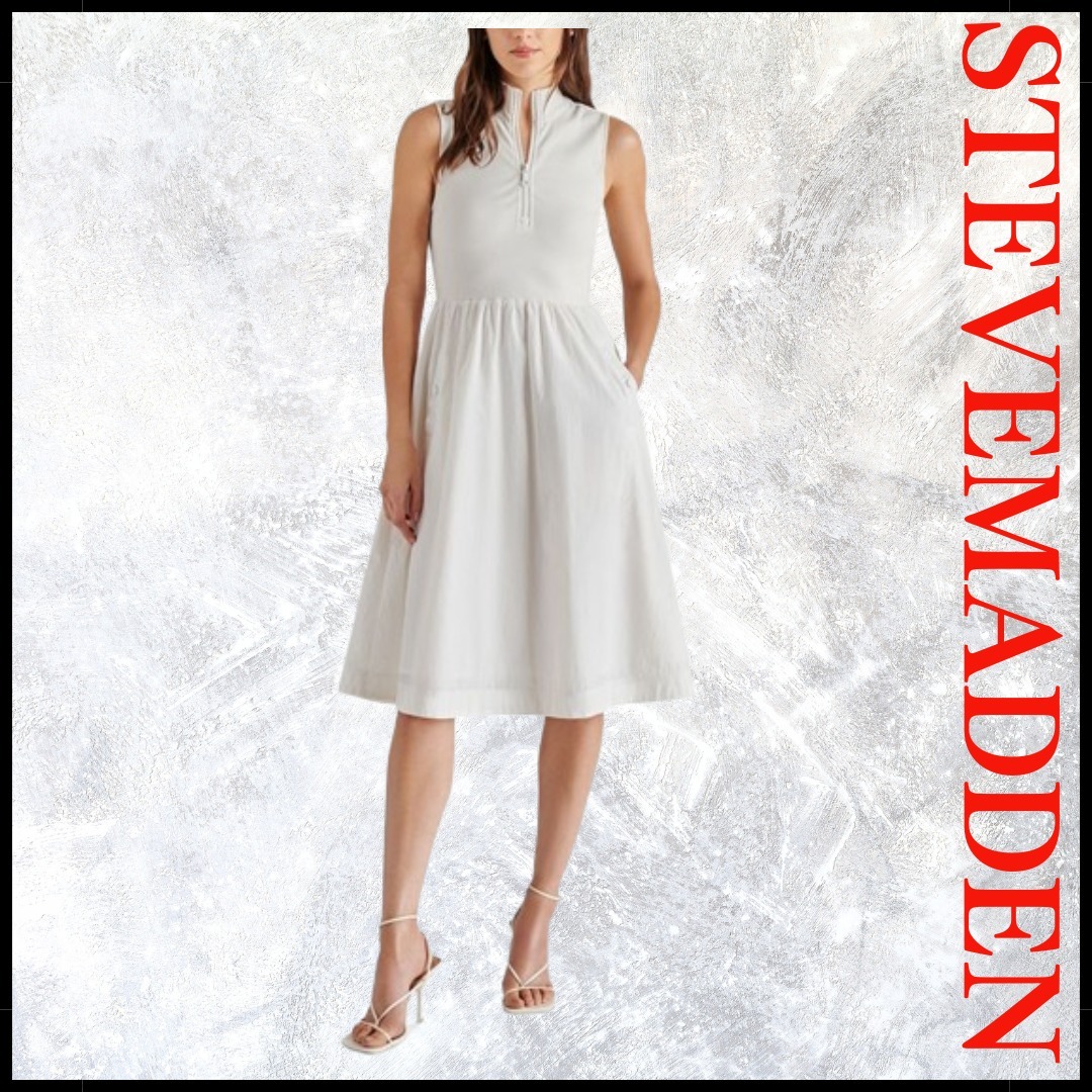 Steve madden ベルリンドレス ミディ丈 ワンピース 白