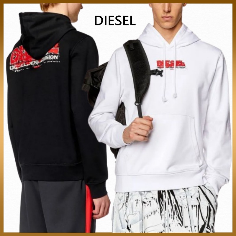 【DIESEL】Ginn K37 ロゴプリント パーカー フーディ ディーゼル