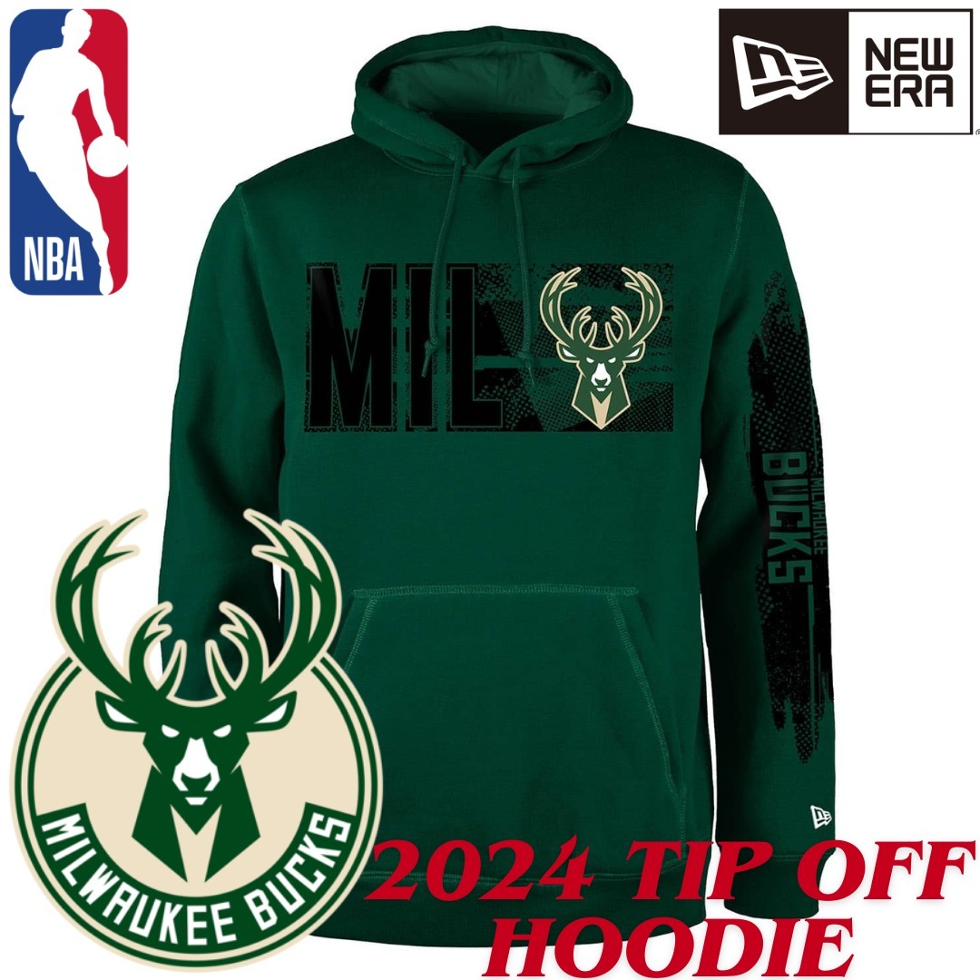 【US限定】NEW ERA NBA Milwaukee Bucks 2024 Tip Off Green
