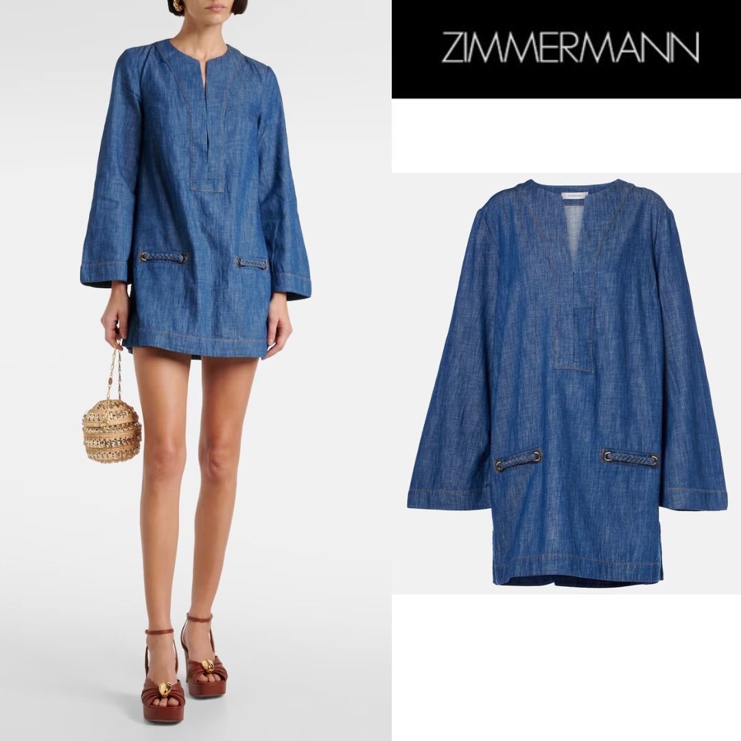 【Zimmermann】Wylie denim tunic