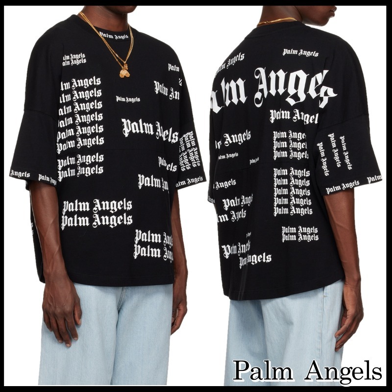 関税送料込◆Palm Angels◆Ultra Logo Over T Shirt 総柄Tシャツ