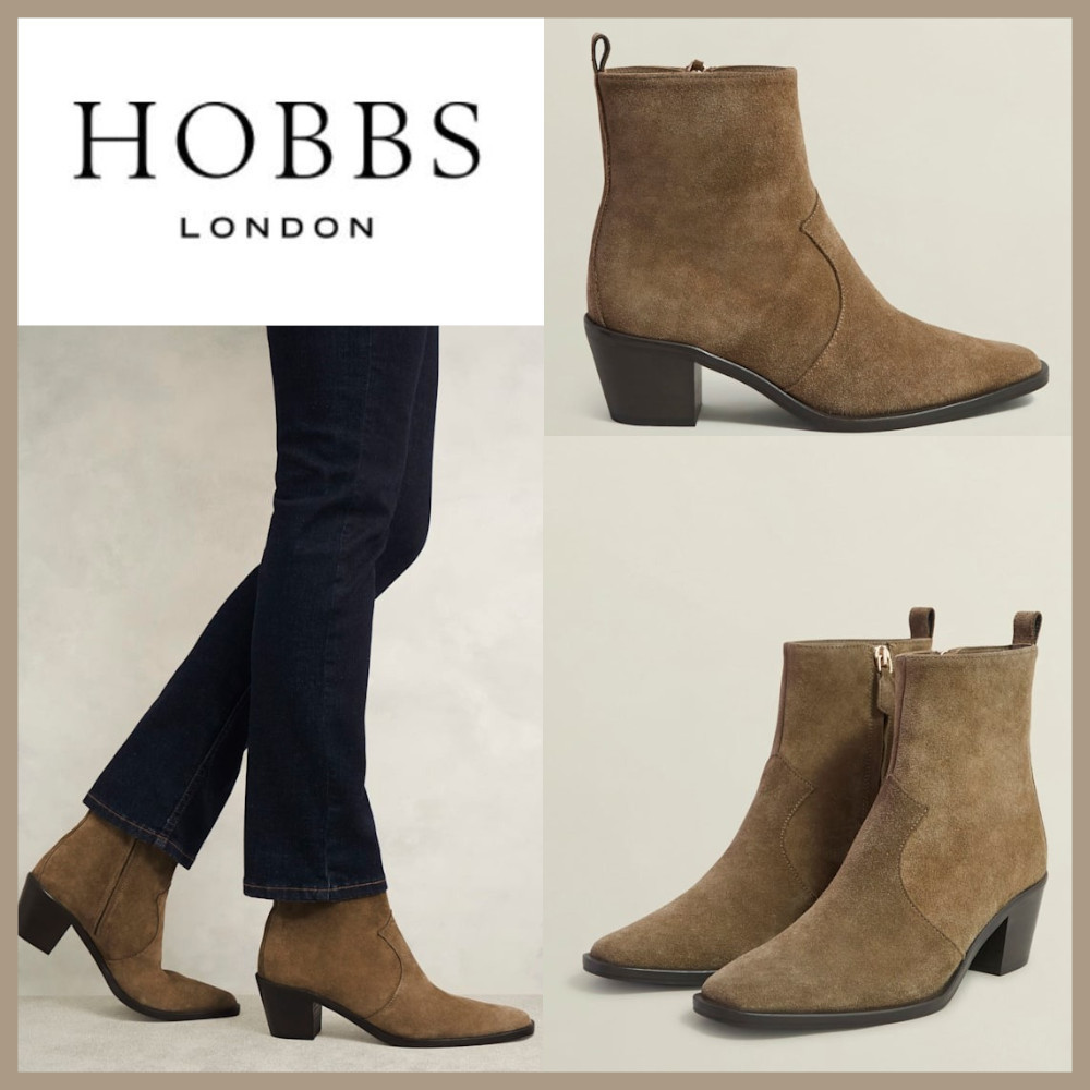 ★Hobbs London★ フランキー スエード ウエスタン ブーツ