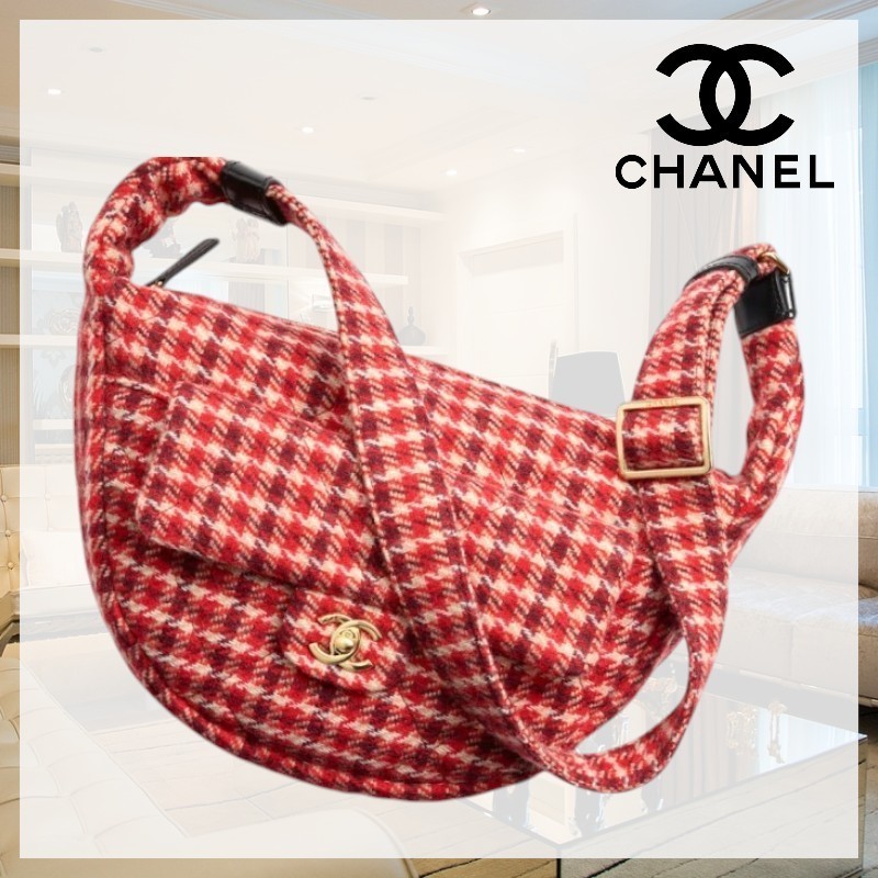【人気♪】CHANEL CCロゴ ラージ ホーボー バッグ