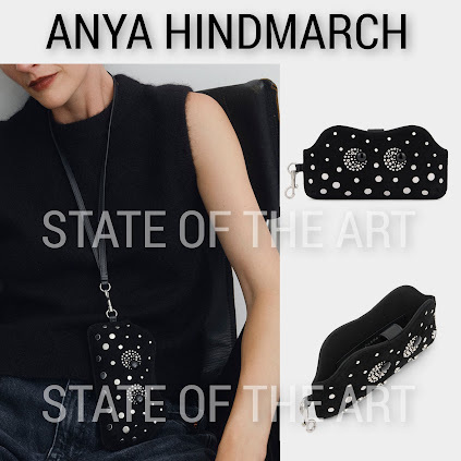 【Anya Hindmarch】Eyes Studded アイズ スタッズ メガネポーチ