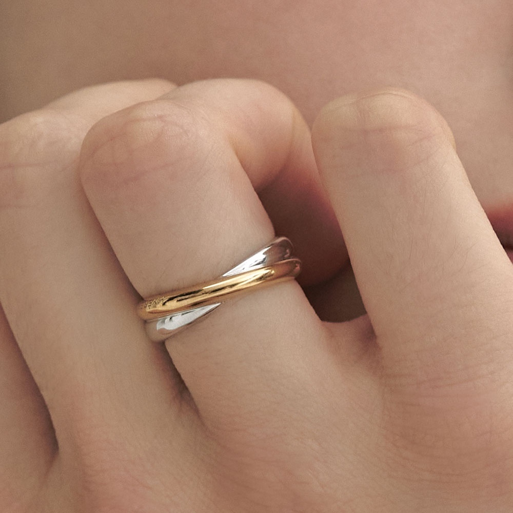 ◇HYERES LOR◇ Subni Silver (C) Twist Slim Ring HL6R49648C9