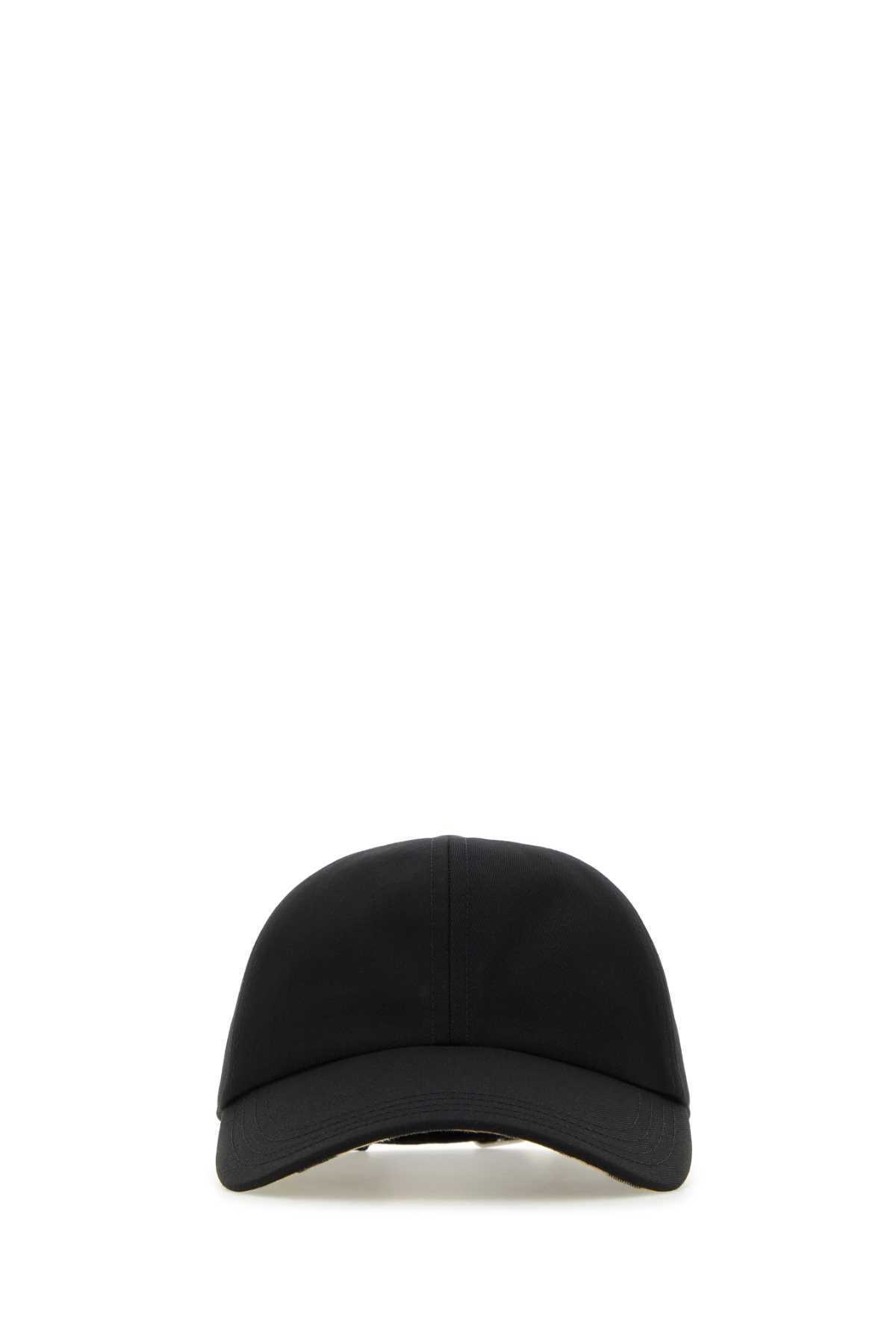 【送料&関税込】Burberry Black Polyester Blend Baseball Cap