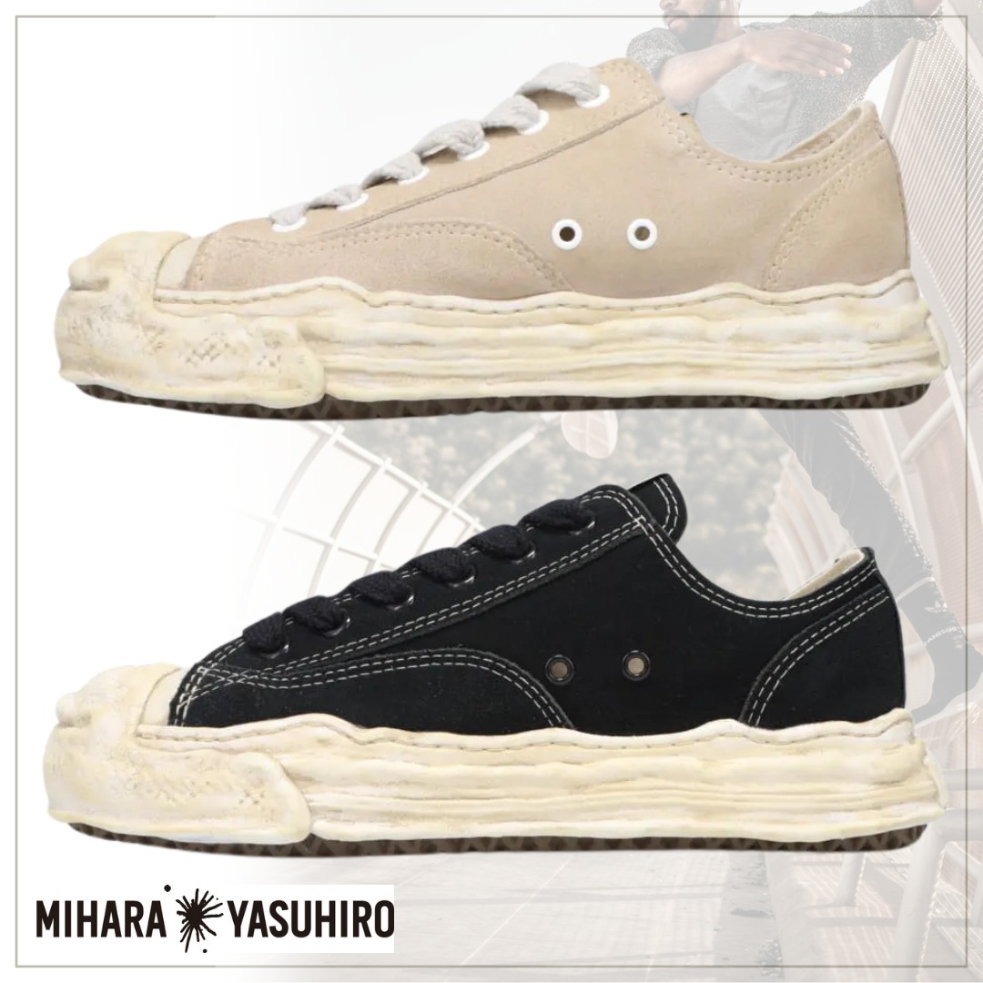 堂々スタイルアップ【MIHARAYASUHIRO】SUEDE LOW-TOP SNEAKER