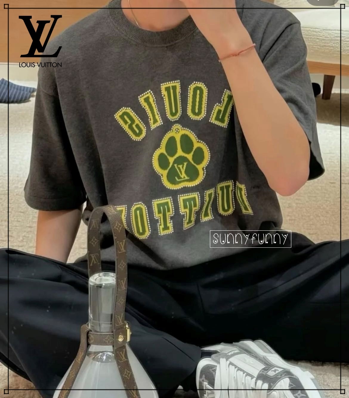 《25SS★》Louis Vuitton Tシャツ 肉球 犬好き必見