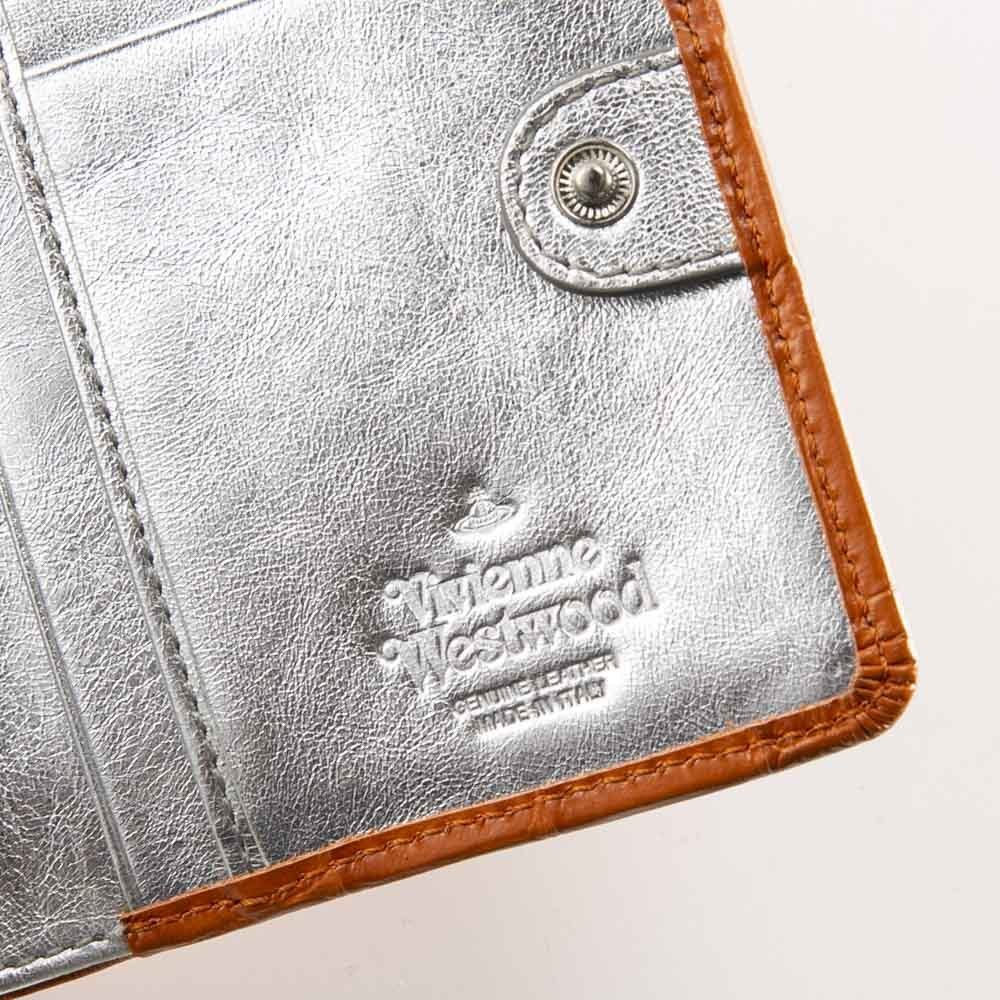 【国内発送★VivienneWestwood】EMBOSSED CROC LEATHER 三折 国内発送☆VivienneWestwood】EMBOSSED CROC LEATHER 三折
