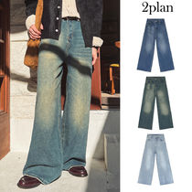 【2plan】Hyde Maxi Wide Denim Pants The Ditcher Roller Zip Skimp - Music Is The Medium | MOTHER