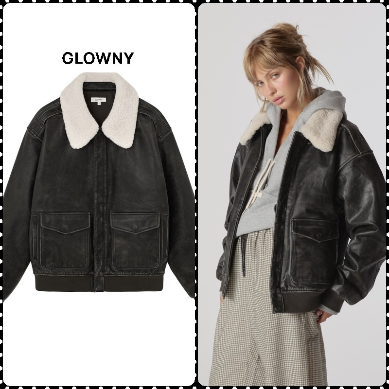 GLOWNY/グロウニー】 AIR FORCE LEATHER JACKET（レザー