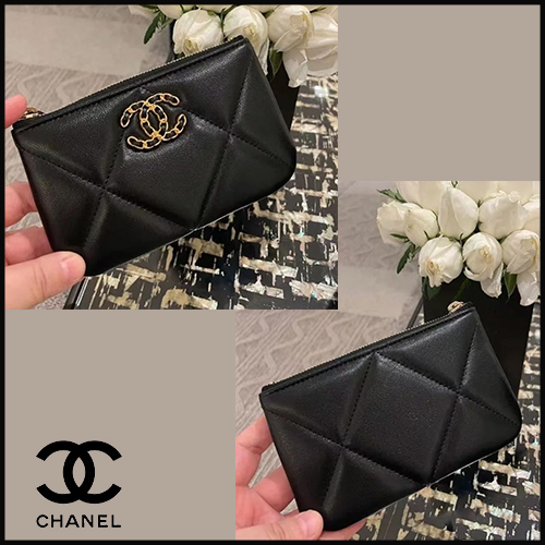 ★エレガント★【CHANEL】CHANEL 19 ミニ ポーチ ラムスキン