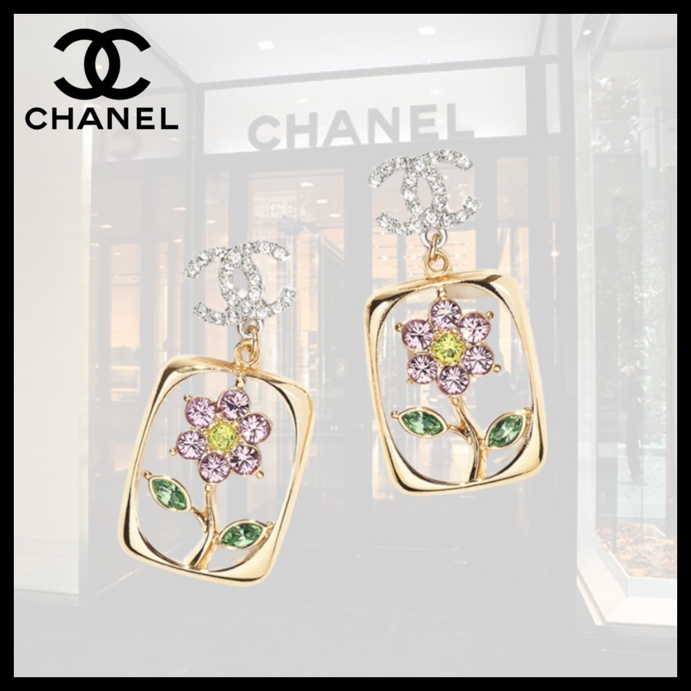 繊細なデザインと輝きが魅力♡】CHANEL ピアス