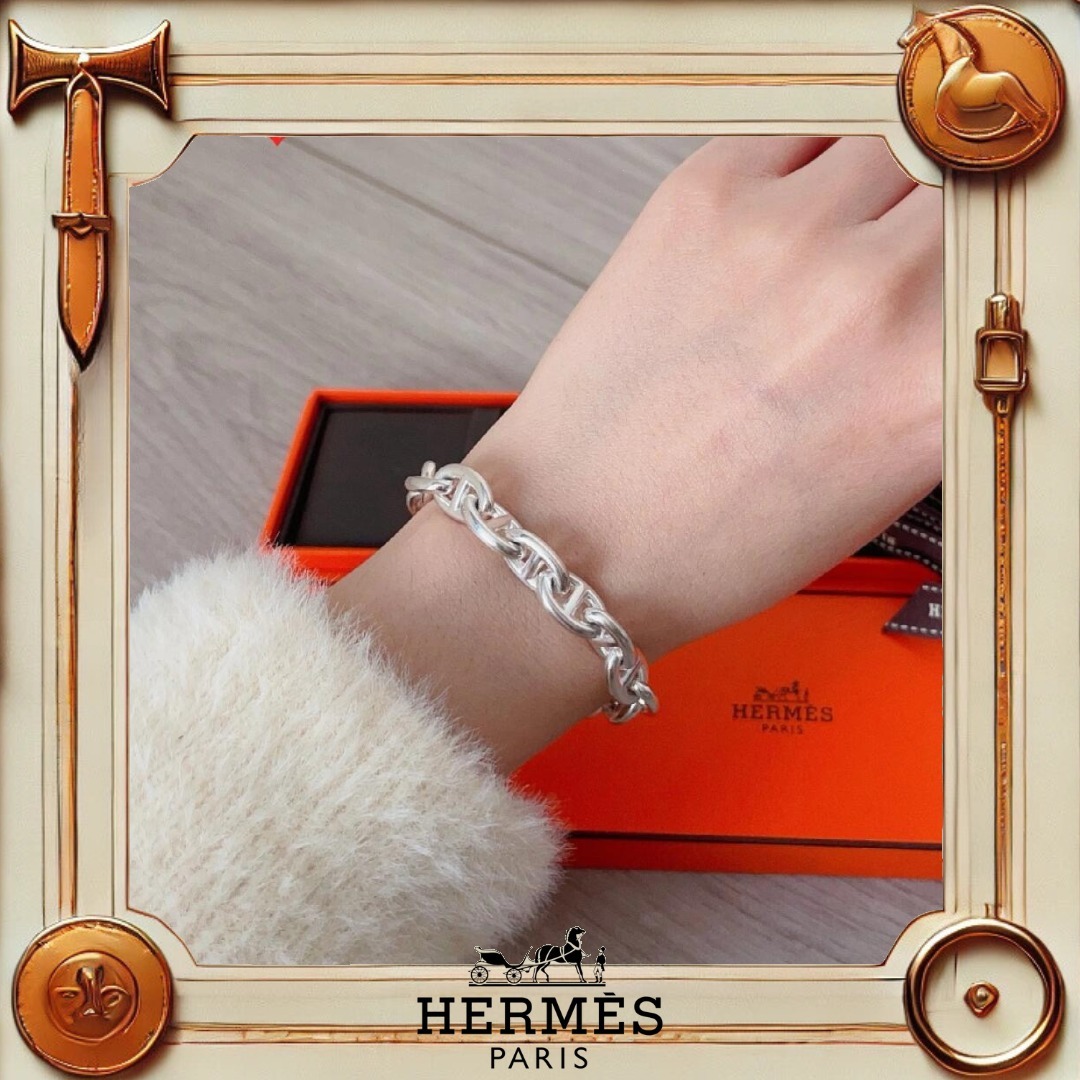 【HERMES】 シェーヌダンクル ブレスレット PM
