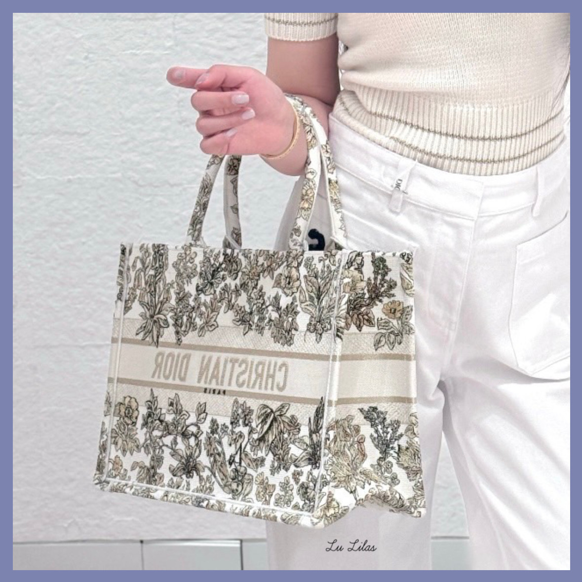 【魅力的な刺繍☆】DIOR Book Tote バッグ ミディアム