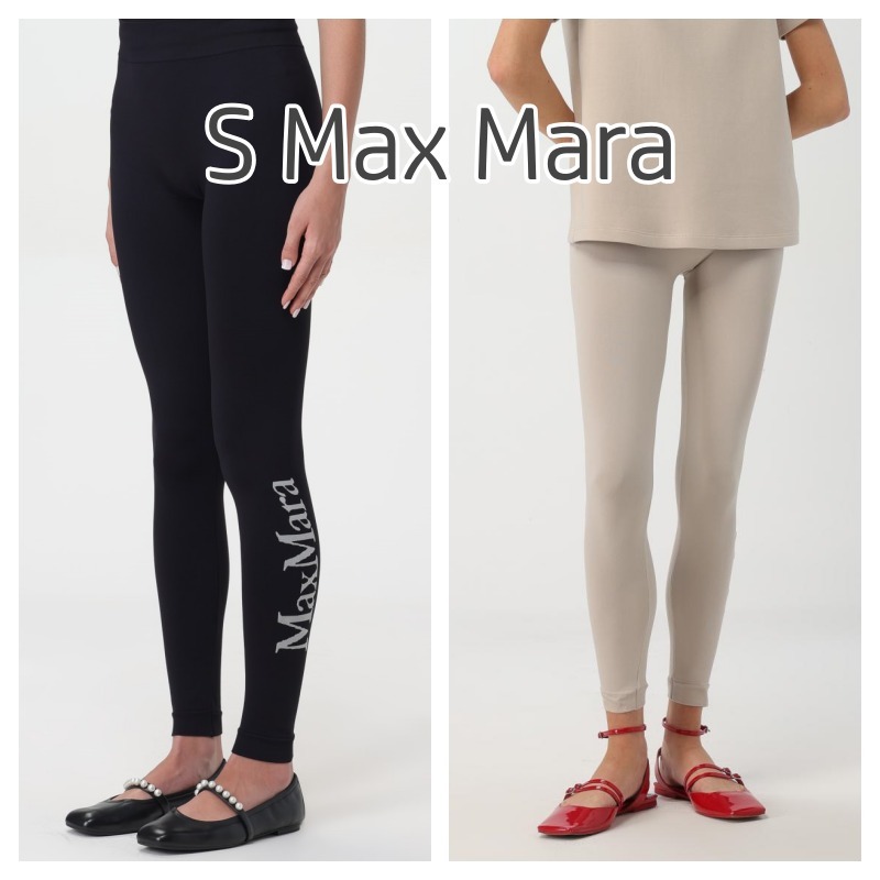 【最新入荷】 S MAXMARA BASILEA黒 タイツ 寝込む レギンス マックスマーラ Legwear