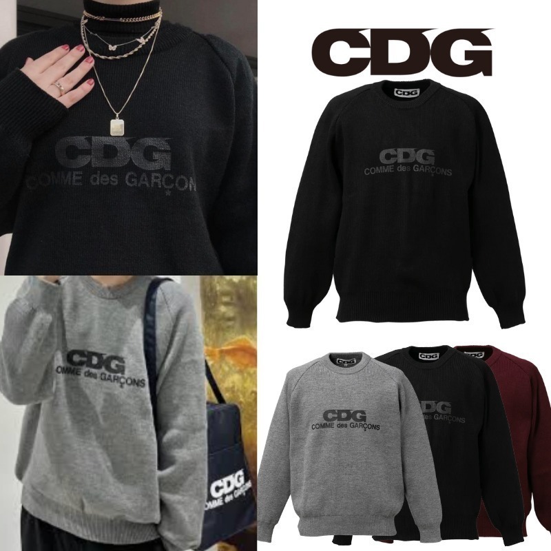 国内発送！CDGロゴプルオーバー ユニセックス