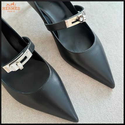 【ケリーバックルがおしゃれ】◆HERMES◆バレエシューズ HERMES - エルメスバレエシューズ 《ケリー》サイズ38.5の通販