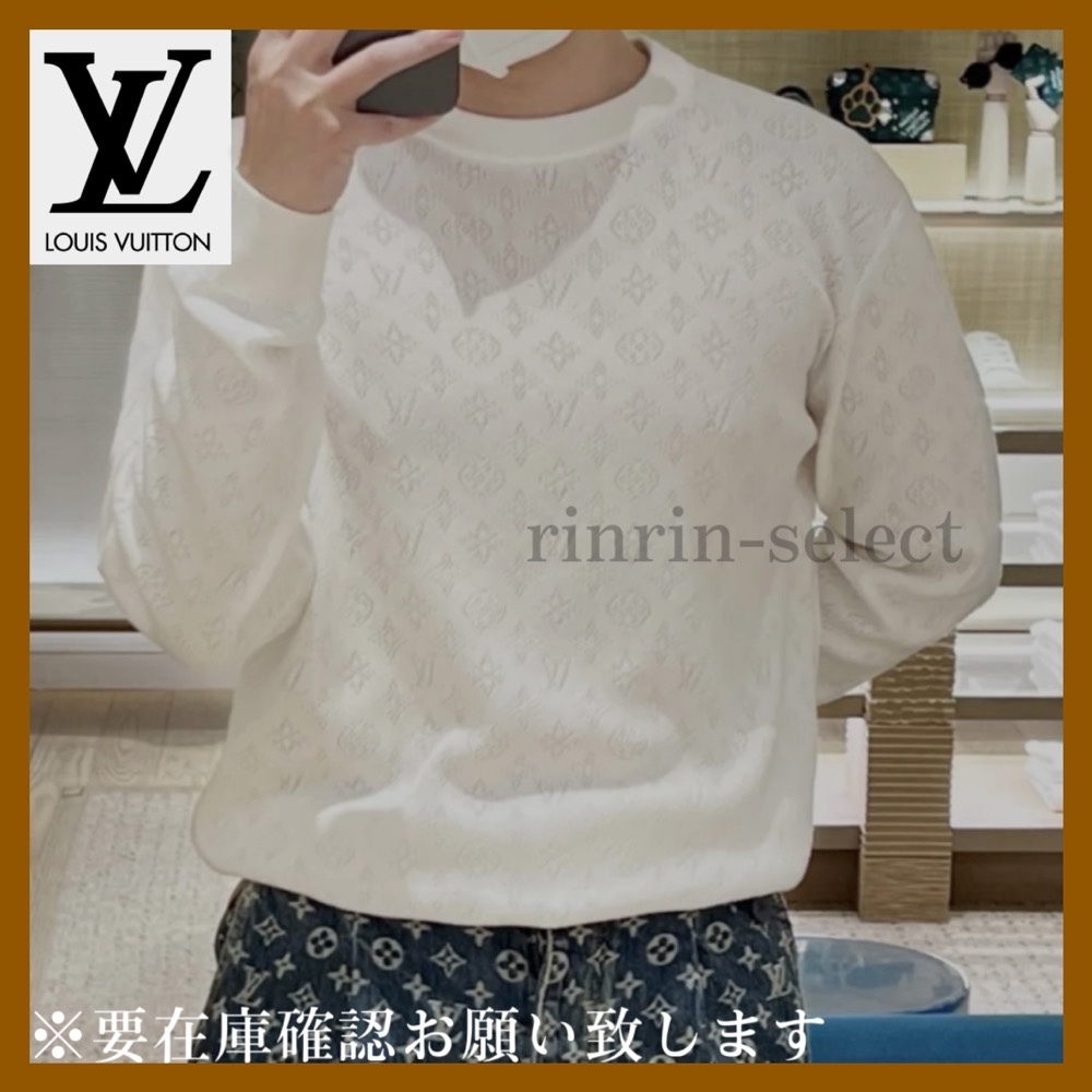 ホワイトカラー♡【LouisVuitton】モノグラム ニット♪