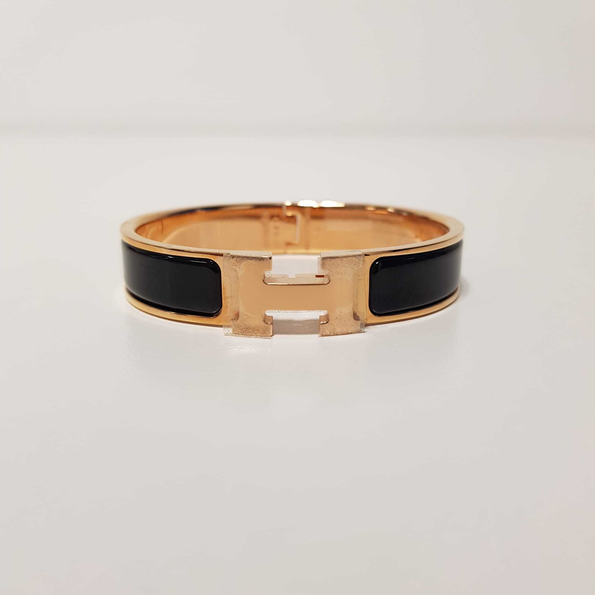 ★HERMES★《クリックH》エナメル BLACK / ROSE GOLD