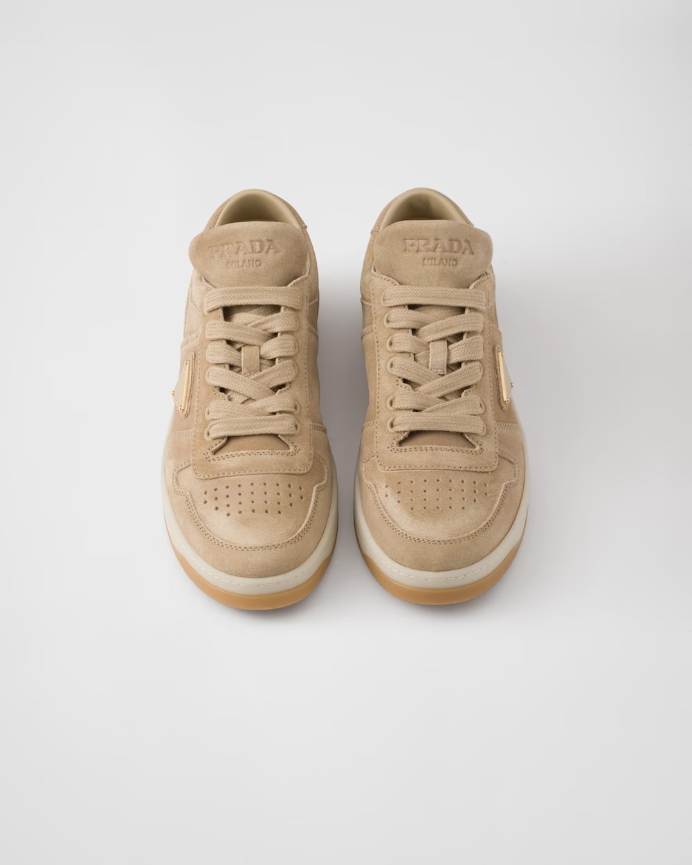 《送料無料》PRADA Downtown suede sneakers