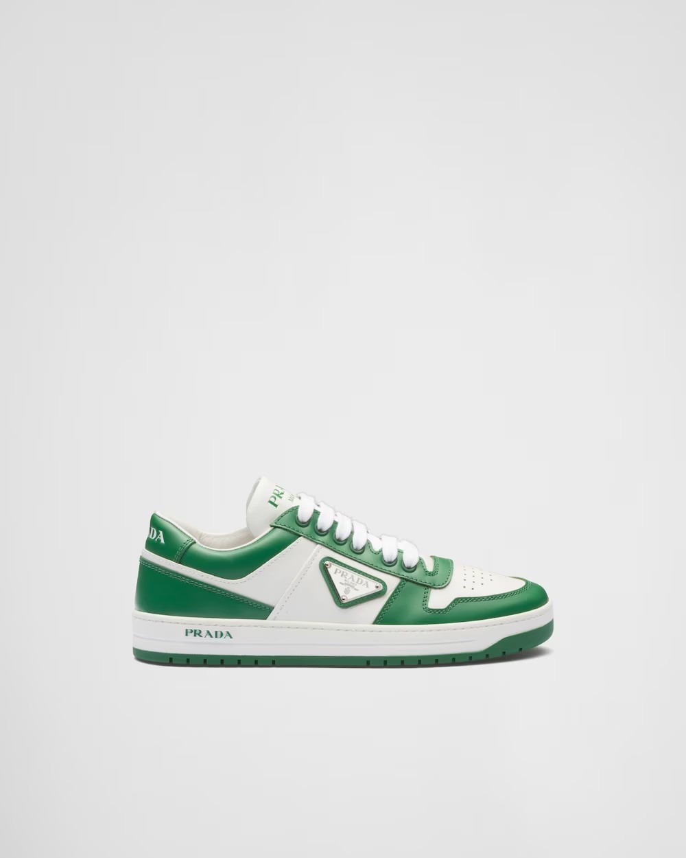《送料無料》PRADA Downtown perforated leather sneakers
