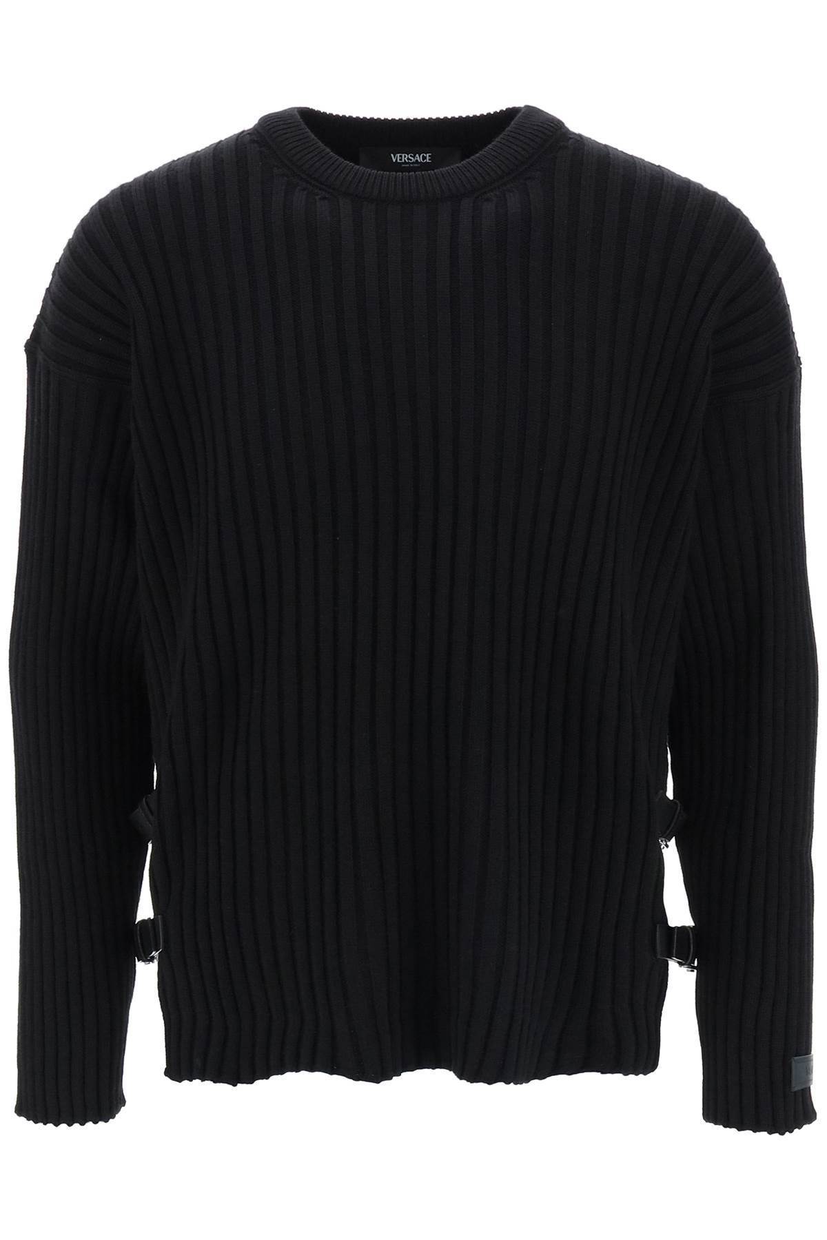 【送料&関税込】Versace Sweater With Side Buckles