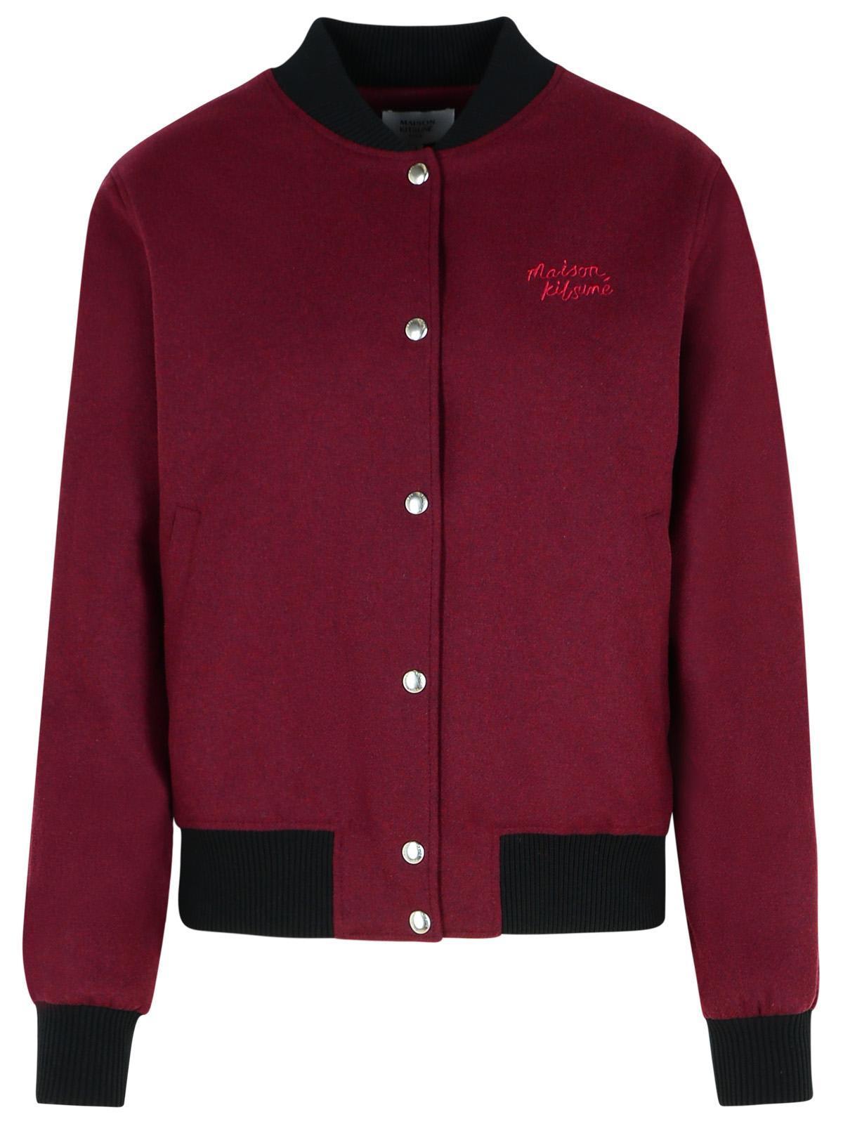 【送料&関税込】Maison KitsunAC teddy Burgundy Flannel Bombe