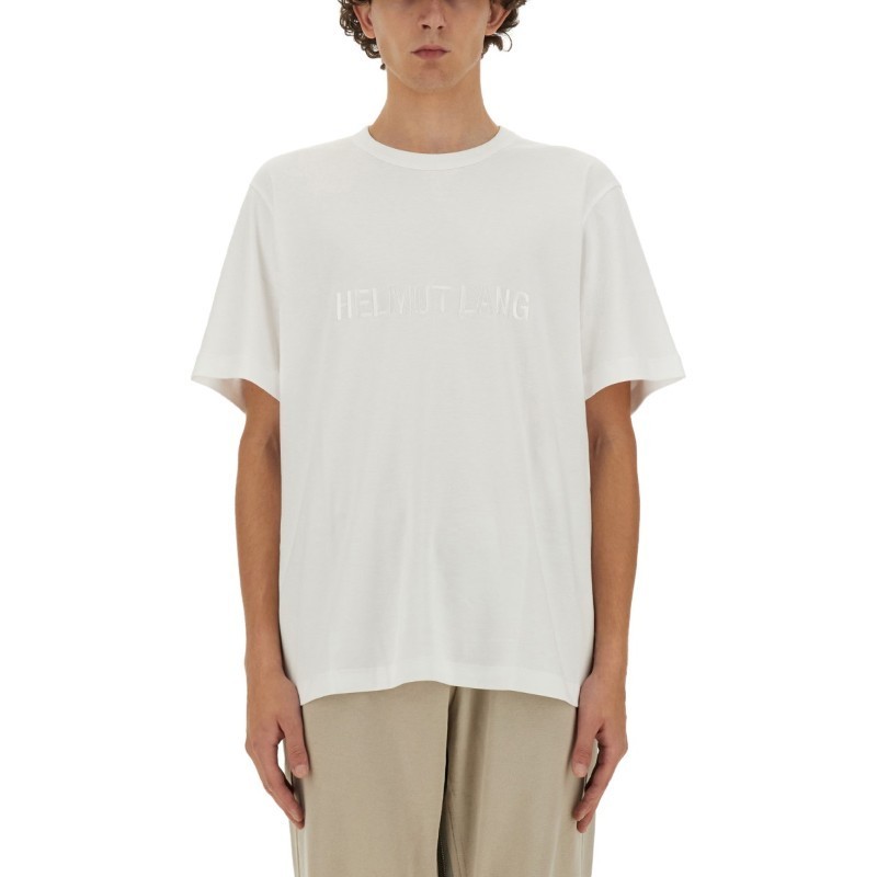 Tシャツ・カットソー HELMUT LANG SS25 T-SHIRT WITH LOGO (O04HM599 100)