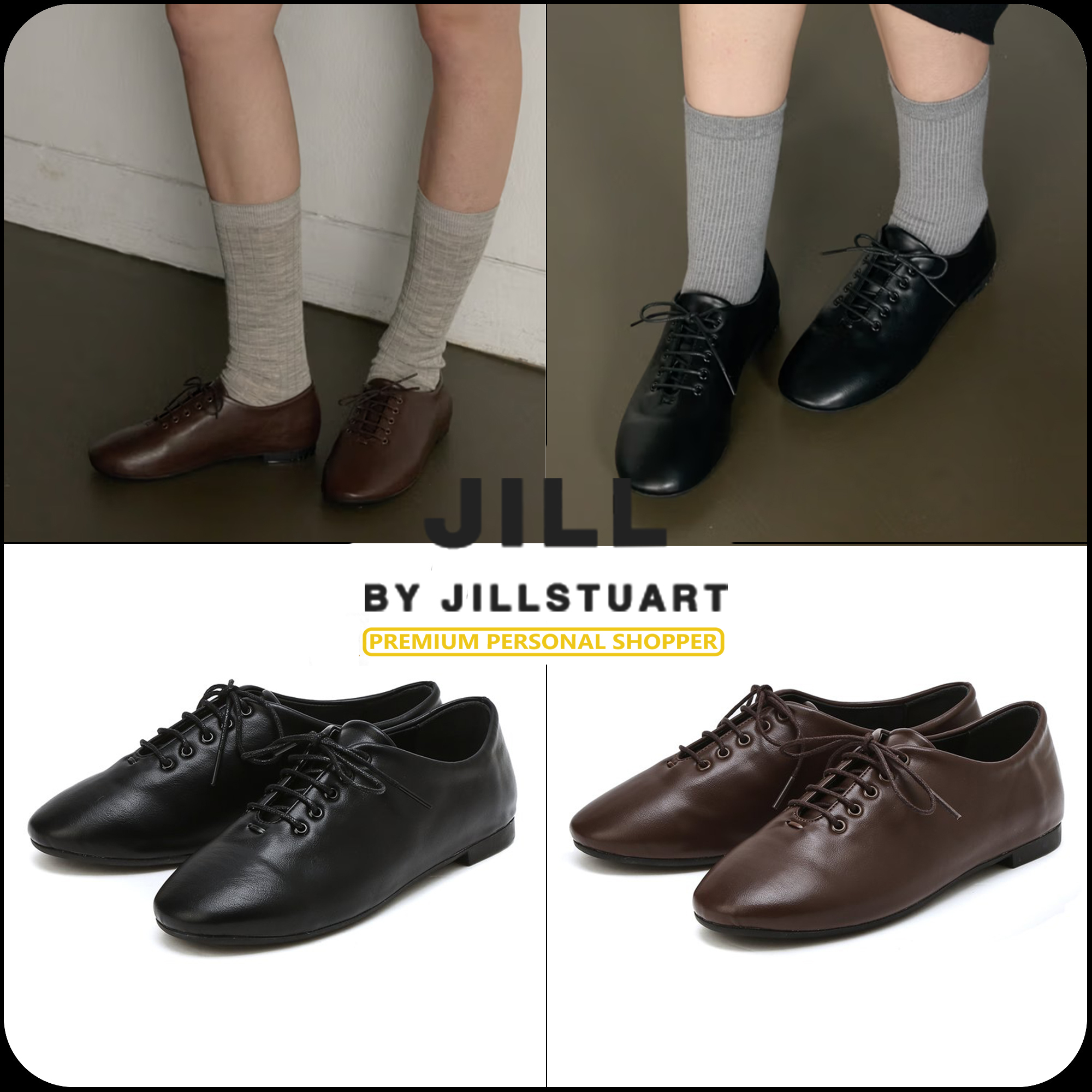 [JILLSTUART]★24FW★韓国人気★Sophie Soft Oxford Flat