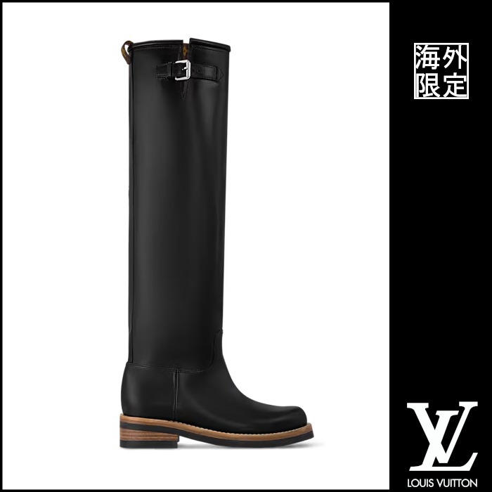 【ルイヴィトン】LV バイカー ハイブーツ プレーンカーフ