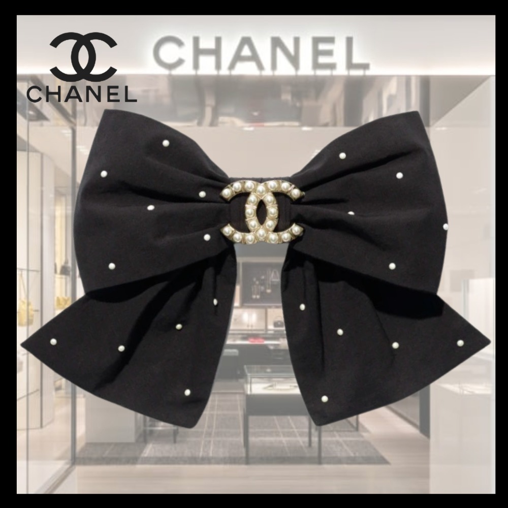 【ビックリボン♪】CHANEL リボンバレッタ