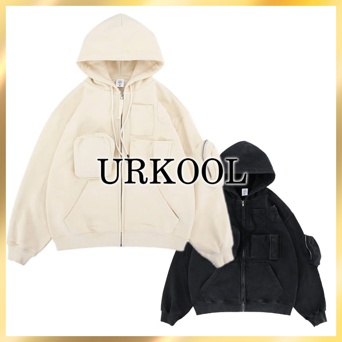 国内発送/関税込☆URKOOL☆ポケット ジップ パーカー☆
