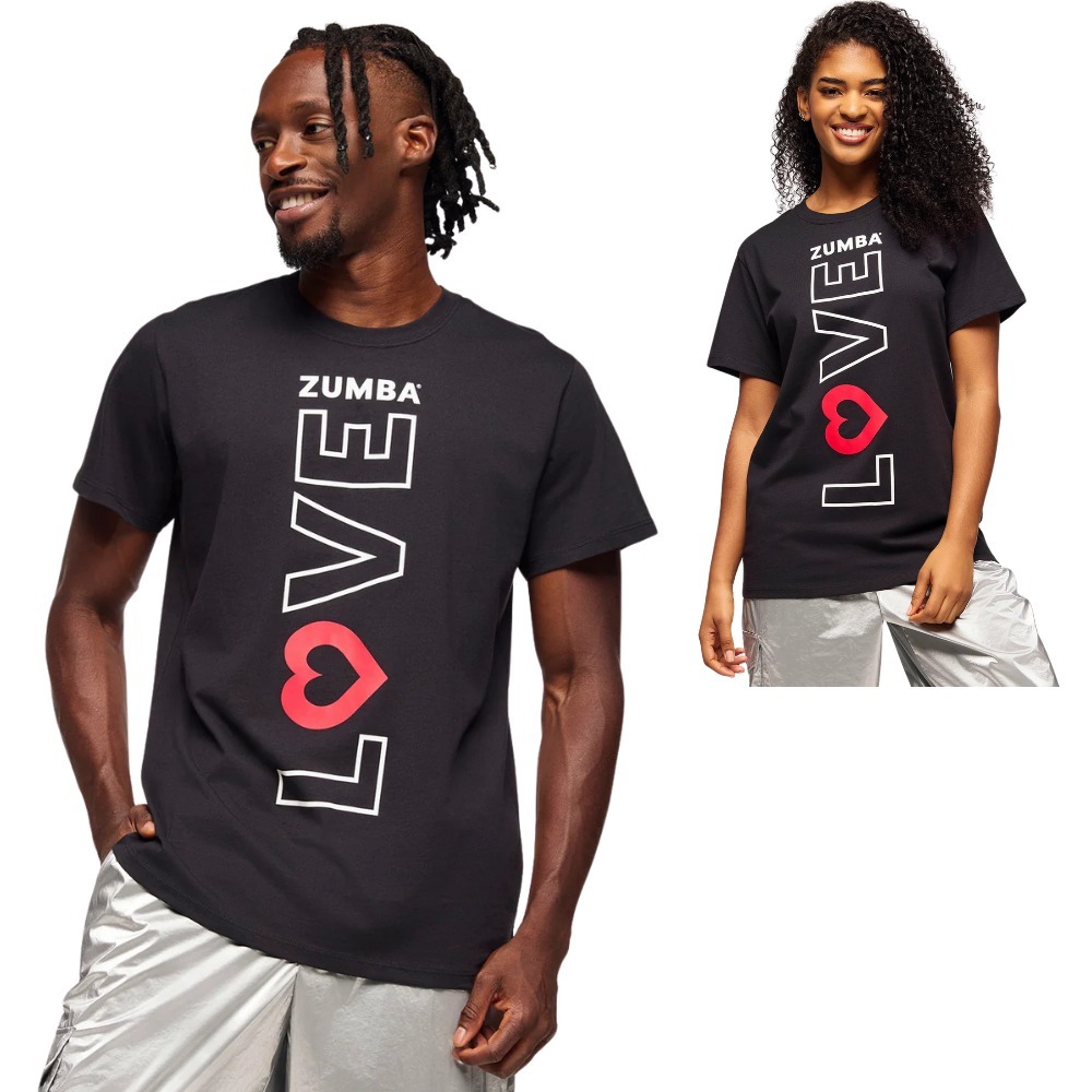 Zumba ズンバ Love クルーネック Tシャツ ユニセックス