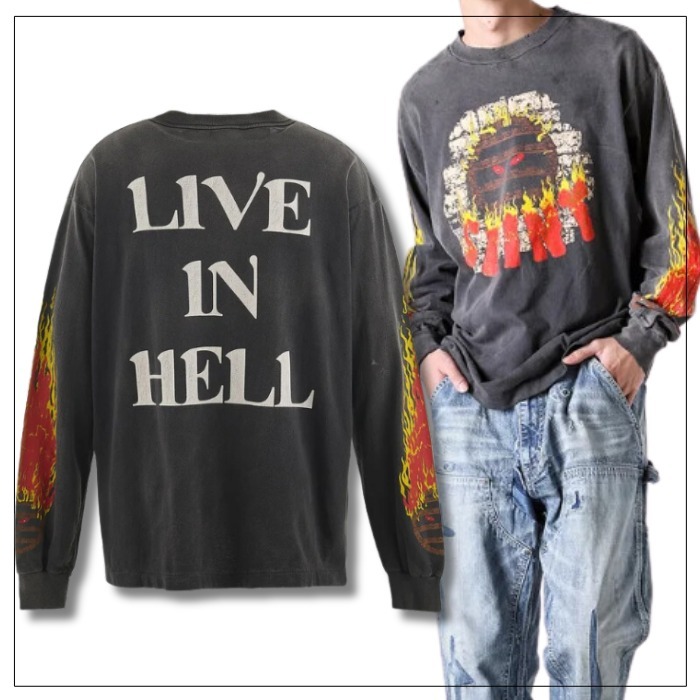 【完売必至】★ SAINT Mxxxxxx LS TEE/LIVE IN HELL ロンT