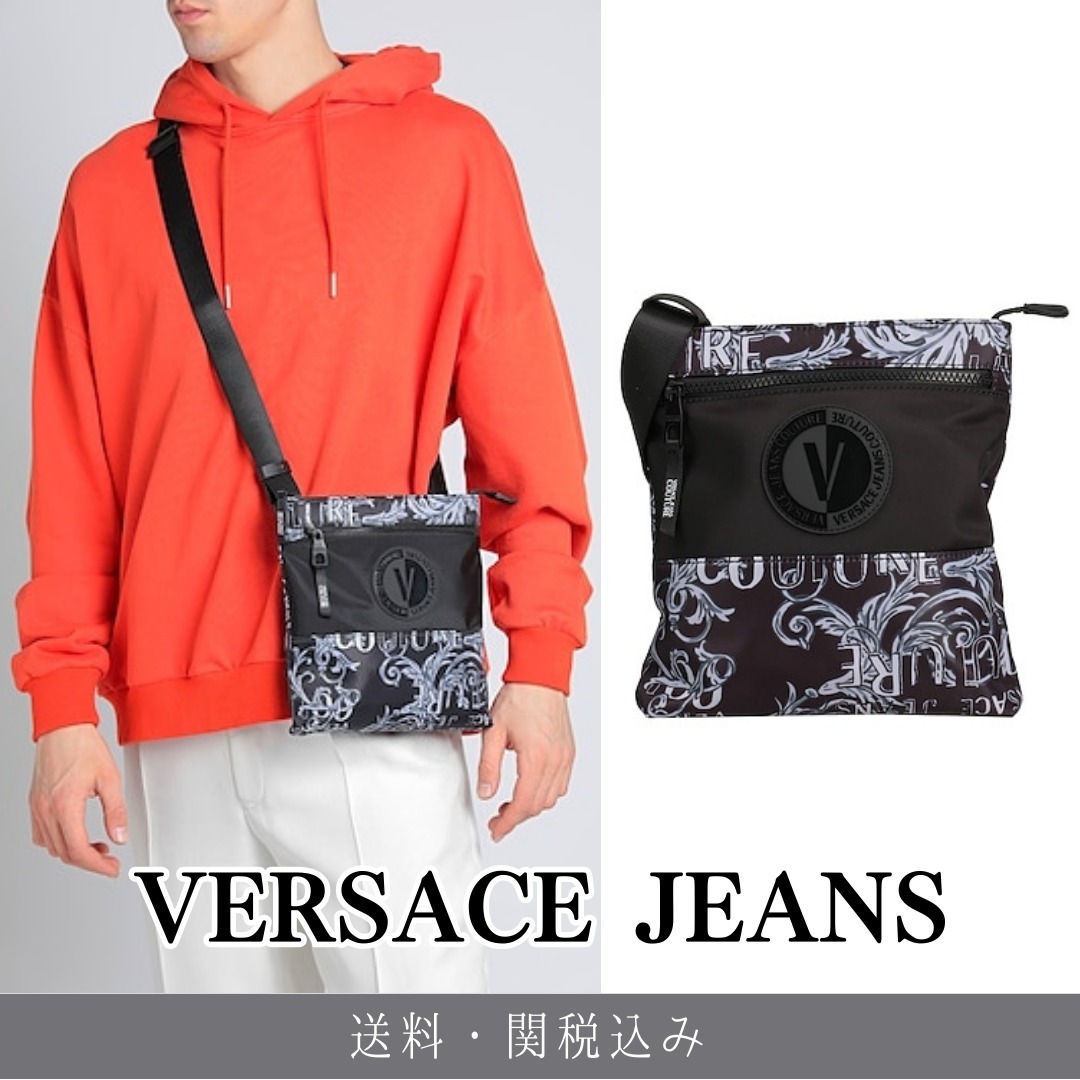 VERSACE JEANS COUTURE ヴェルサーチ ロゴ ショルダーバッグ