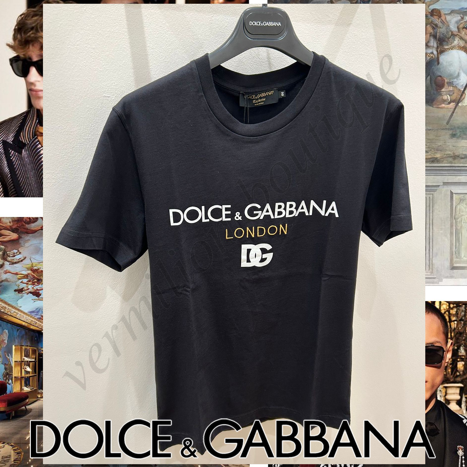 Dolce & Gabbana ロゴ プリント 半袖Tシャツ ブラック