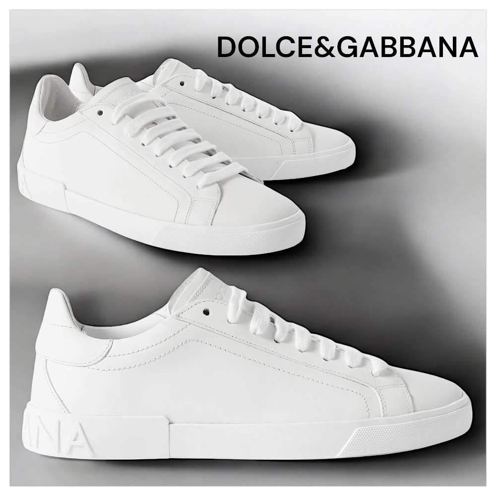 【DOLCE & GABBANA】在庫残りわずか★ Leather Sneakers