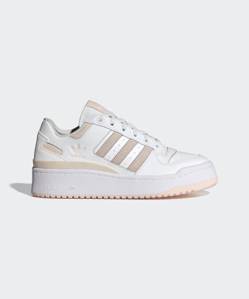 スニーカー adidas Forum Bold Stripe W White Pink Beige ID0407