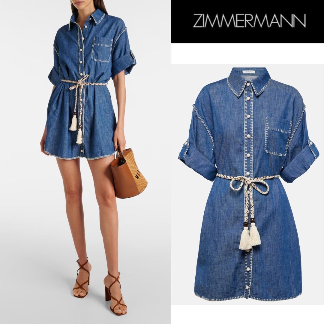 【Zimmermann】Denim shirt dress