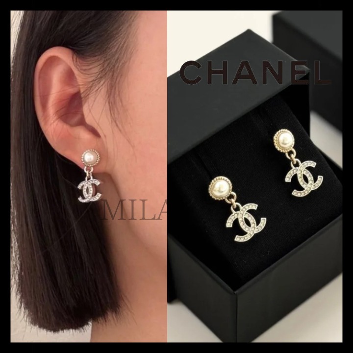 【25S♢揺れる 美しい雫パール】CHANEL*ピアス 揺れる雫パールがフェミニンな♪【CHANEL】25S ピアス