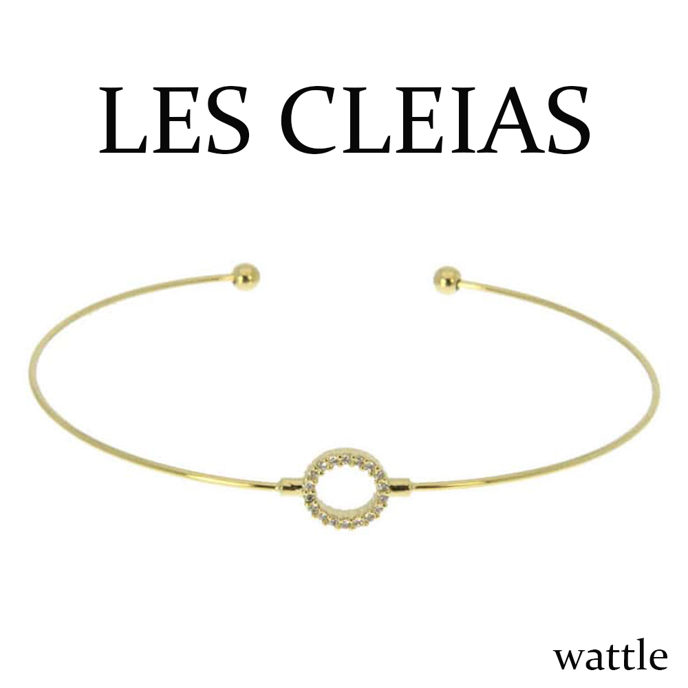 LES CLEIAS/ジルコン クリスタル Helixane バングル