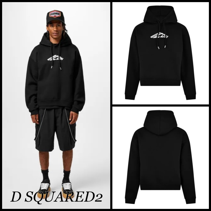 D SQUARED2 ディースクエアード ロゴ スウェット パーカー 関込 関税込】新作◇DSQUARED2 ディースクエアード◇ロゴ パーカー (D